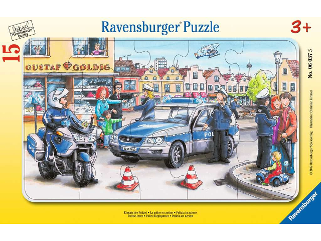 Puzzle 15 Teile Einsatz der Polizei