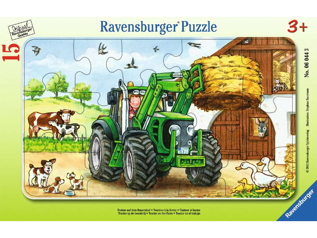 Puzzle 15 Teile Traktor auf dem Bauernhof