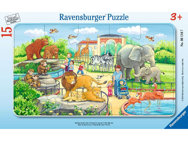 Puzzle 15 Teile Ausflug in den Zoo