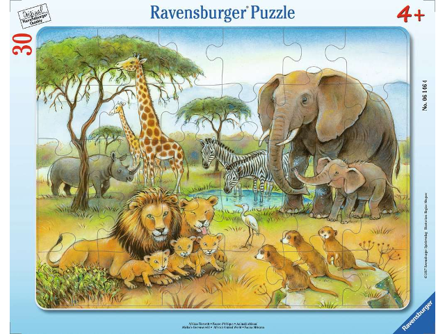 Puzzle 30 Teile Afrikas Tierwelt