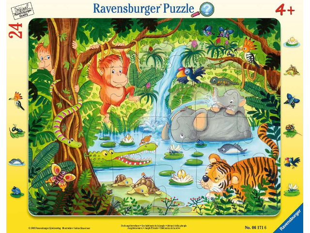 Puzzle 24 Teile Dschungelbewohner