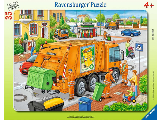 Puzzle 35 Teile Müllabfuhr