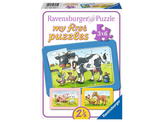 Puzzle 3x6 Teile Gute Tierfreunde