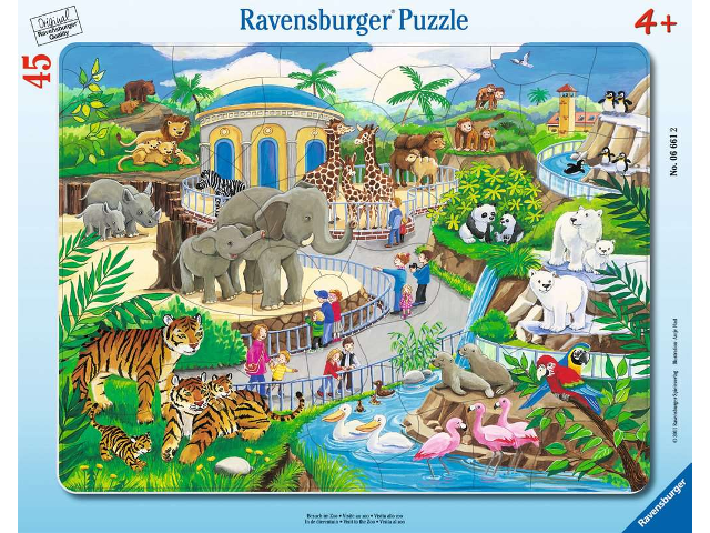 Puzzle 45 Teile Besuch im Zoo