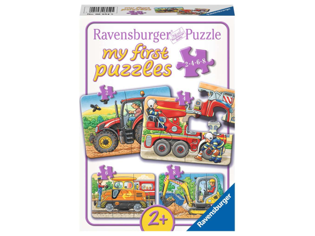 Puzzle 2/4/6/8 Teile Bei der Arbeit