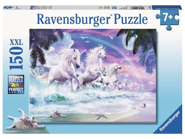 Puzzle 150 Teile Einhörner am Strand