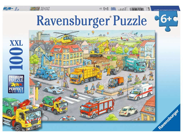 Puzzle 100 Teile Fahrzeuge in der Stadt .