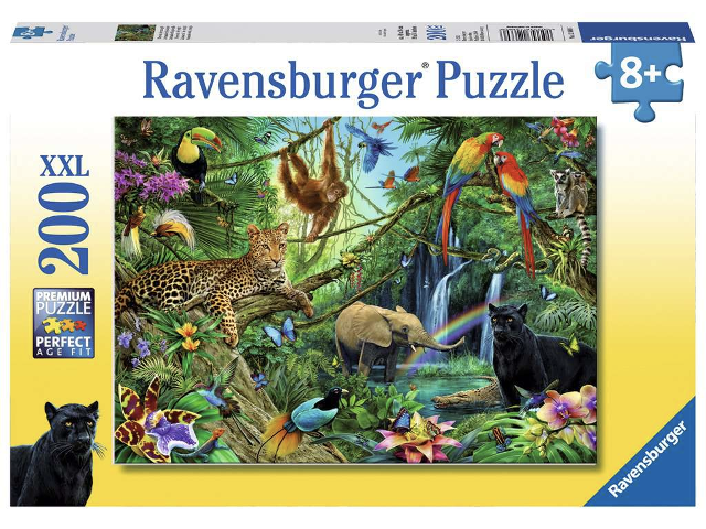 Puzzle 200 Teile Tiere im Dschungel