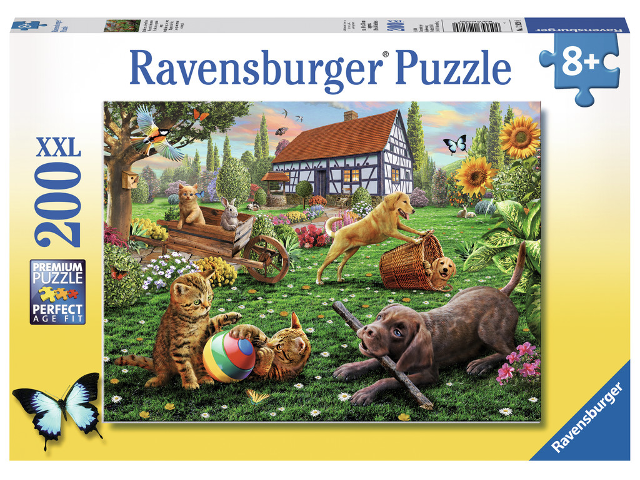 Puzzle 200 Teile Entdecker auf vier Pfoten