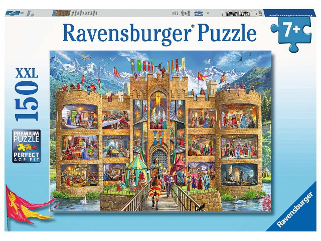 Puzzle 150 Teile Blick in die Ritterburg