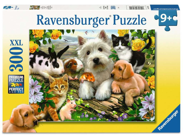 Puzzle 300 Teile: fröhliche Tierfreundschaft