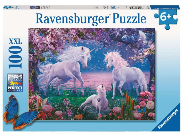 Puzzle 100 Teile Bezaubernde Einhörner
