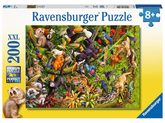 Puzzle 200 Teile: Bunter Dschungel