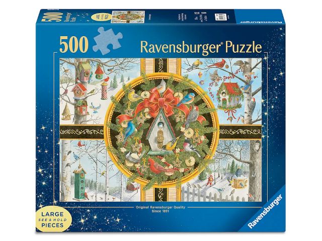 Puzzle 500 Teile: Christmas Songbirds