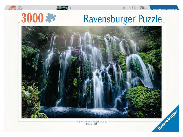 Puzzle 3000 Teile Wasserfall auf Bali