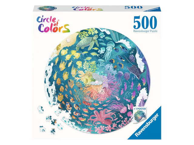 Puzzle 500 Teile Circle of col.-Ocean/Submarinein