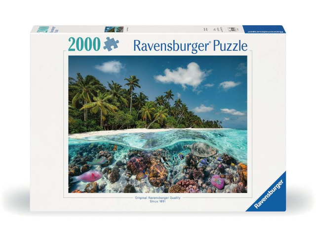 Puzzle 2000 Teile Ein Tauchgang auf den Malediven