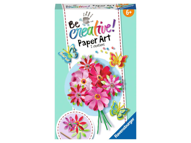 BeCrative Paper Art Flowers & Butterflies