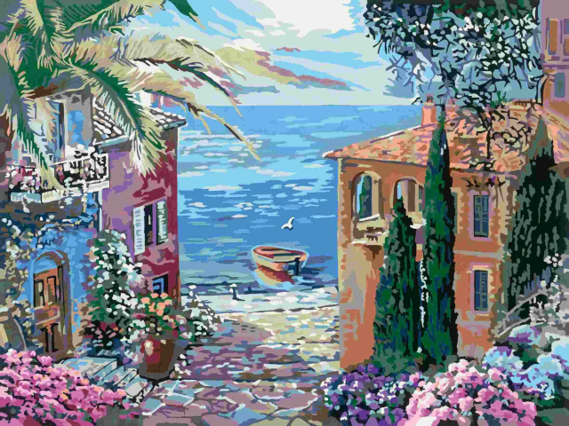 CreArt: Canvas - Mediter. Landscape