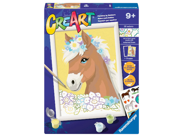 CreArt Horse with flowers