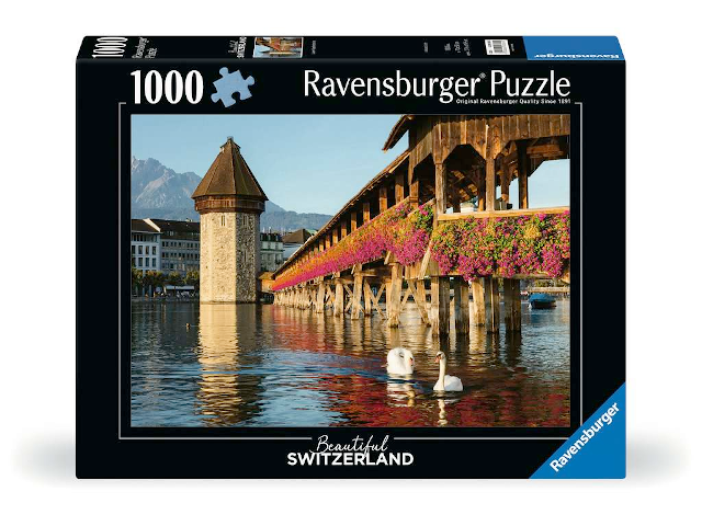 Puzzle 1000 Teile C+R Luzern Kapellbrücke