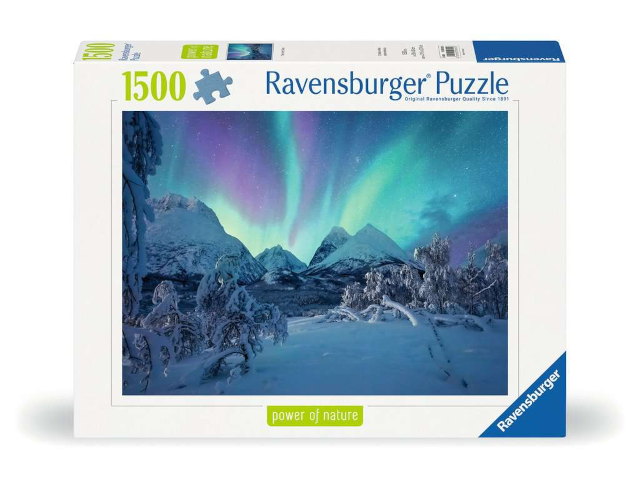 Puzzle 1500 Teile: Wenn die Nordlichter tanzen