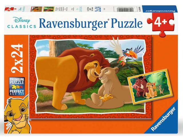 Puzzle 2x24 Teile der König der Löwen