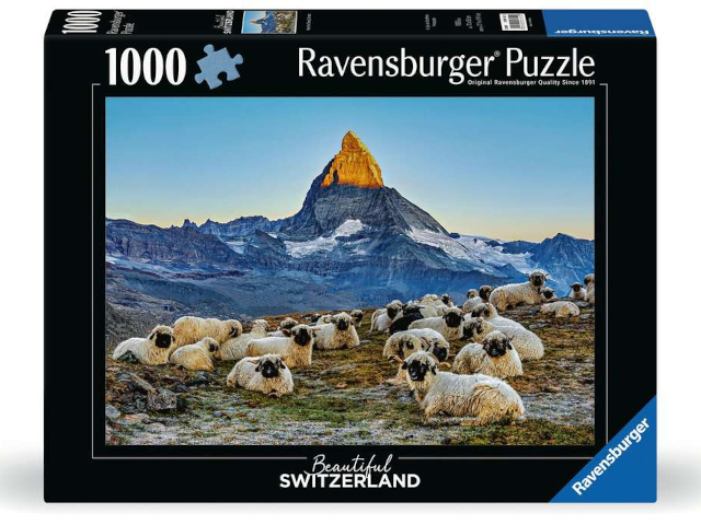 Puzzle 1000 Teile: Meet the Sheep Zermatt