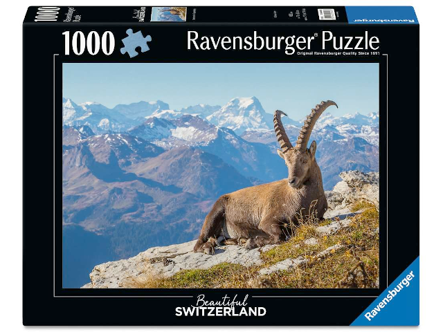 Puzzle 1000 Teile: Steinbock im Toggenburg