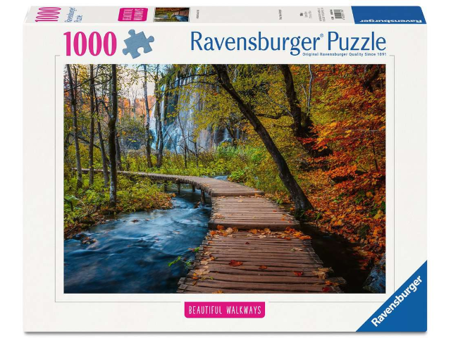 Puzzle 1000 Teile: Herbstlicher Waldweg