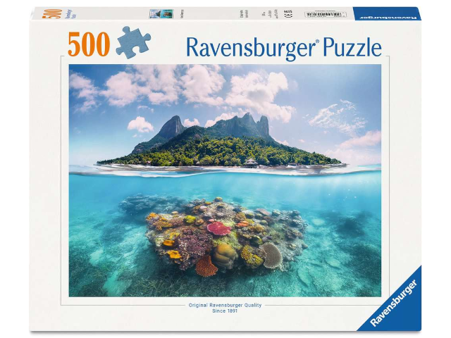 Puzzle 500 Teile: Insel und Korallenwelt