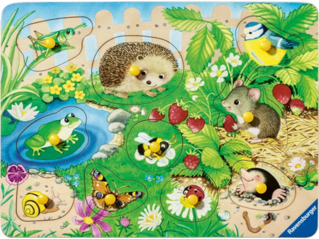 Holzpuzzle: Meine Gartenfreunde