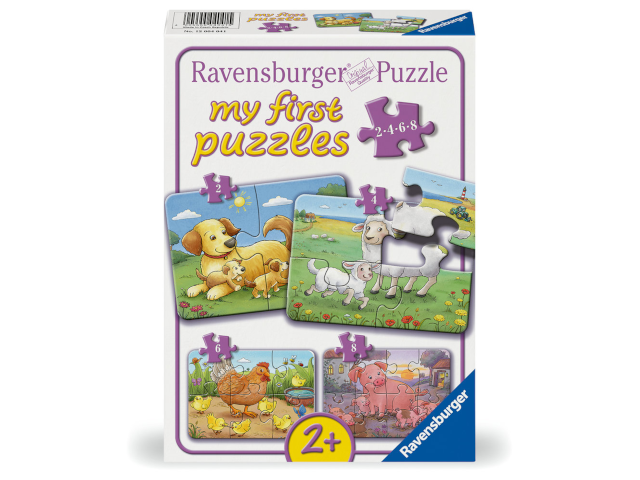 erste Puzzle: Kleine Bauernhoftiere