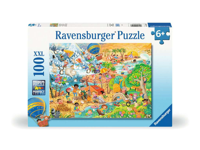 Puzzle 100 Teile: Die 4 Jahreszeiten