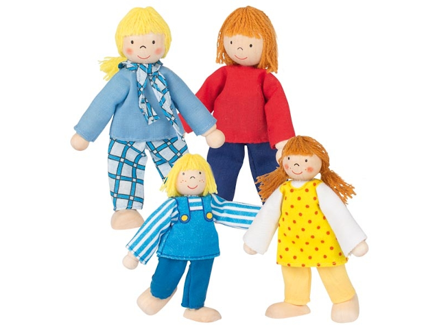 Biegepüppchen Junge Familie