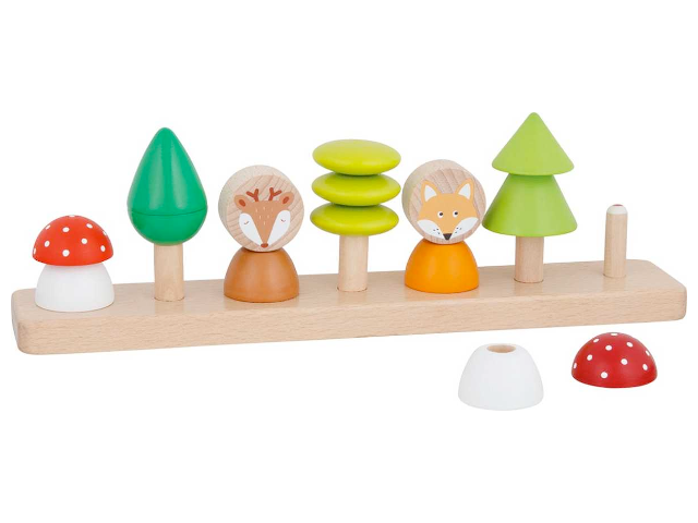 Farben- und Formensortierspiel `Kleine Waldfreunde`