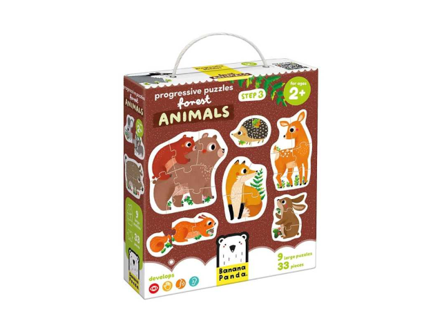 Puzzle `Progressive Forest Animals`