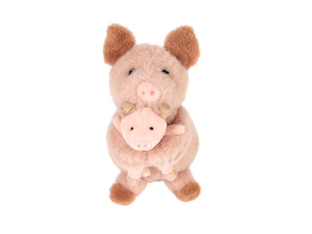 Plüsch - Schweinchen mit Baby