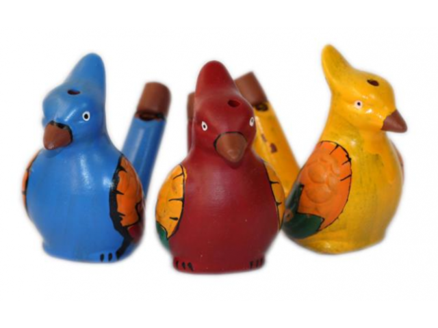 Zwitscher Vogel aus Keramik assortiert