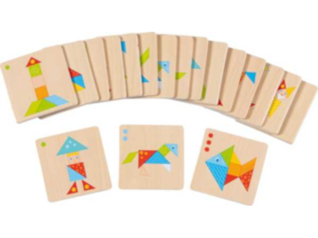 Bunte Tangram Welt