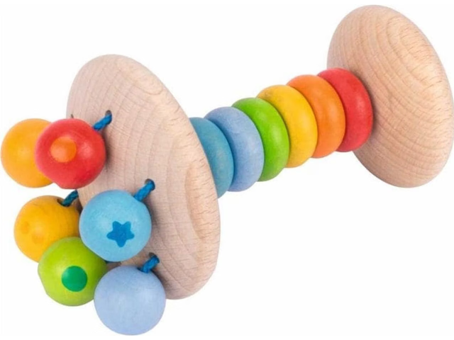 Greifling Elastik Stielrassel Regenbogen