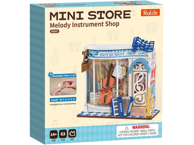 Mini-Modellbausatz `Melody Instrument Shop` - 0