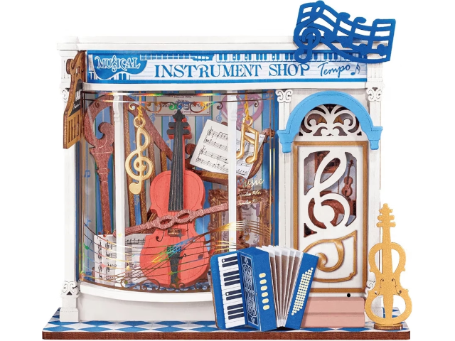 Mini-Modellbausatz `Melody Instrument Shop`