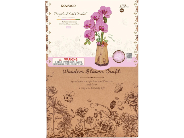 Holzbausatz Orchidee