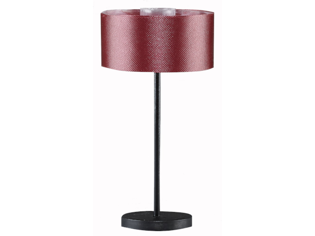 Stehlampe Metallfuss mit Stoffschirm