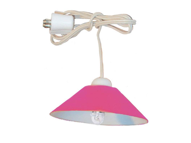 Hängelampe rosa mit LED