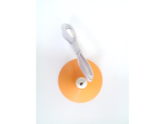 Hängelampe orange mit LED