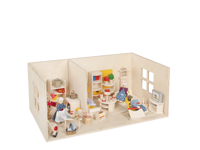 Zusatzboden Puppenstube für Haus mit Balkon