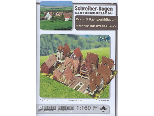 Dorf mit Fachwerkhäusern - Schreiber-Bogen mittel