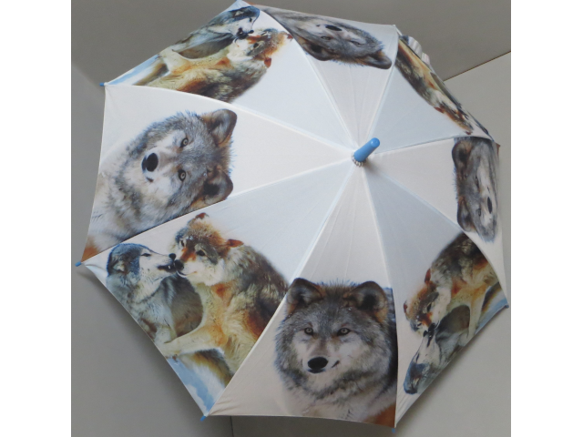 Kinderschirm gross Wolf